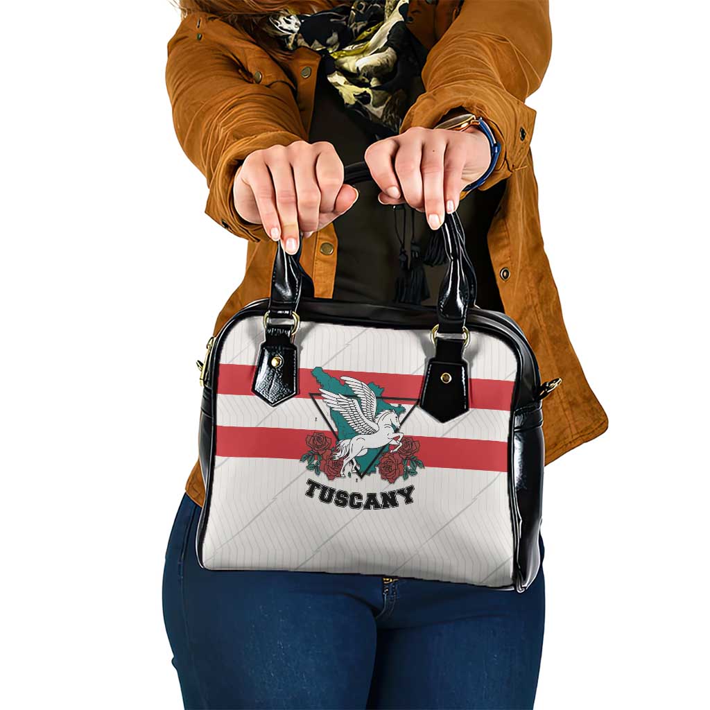 Italy Tuscany Shoulder Handbag Pegasus With Map Style LT19