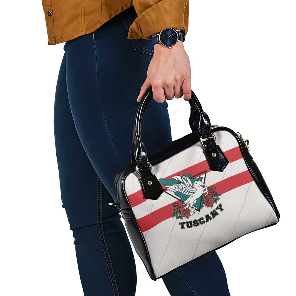 Italy Tuscany Shoulder Handbag Pegasus With Map Style LT19