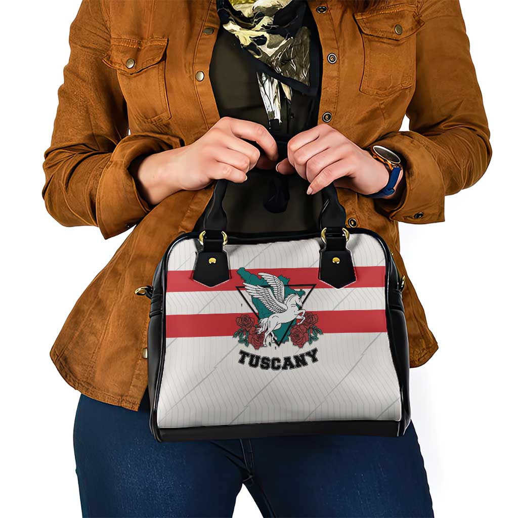 Italy Tuscany Shoulder Handbag Pegasus With Map Style LT19