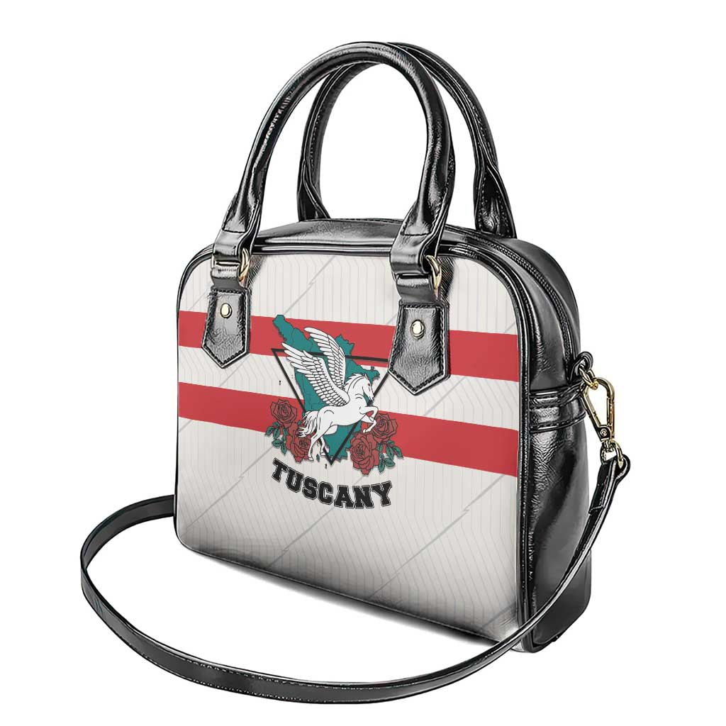 Italy Tuscany Shoulder Handbag Pegasus With Map Style LT19