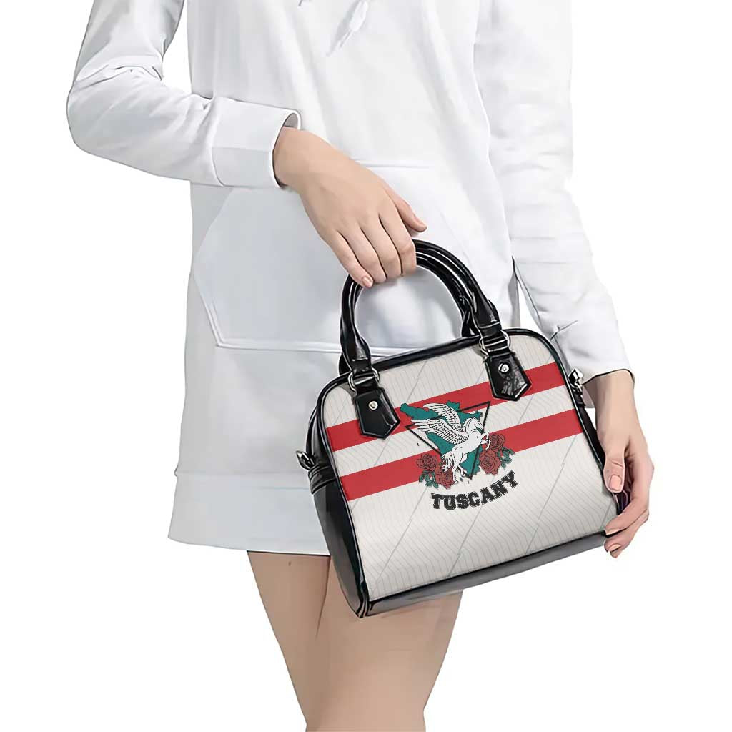 Italy Tuscany Shoulder Handbag Pegasus With Map Style LT19