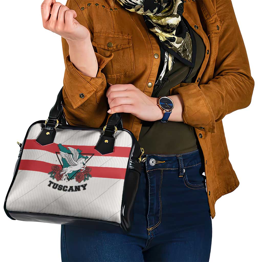 Italy Tuscany Shoulder Handbag Pegasus With Map Style LT19