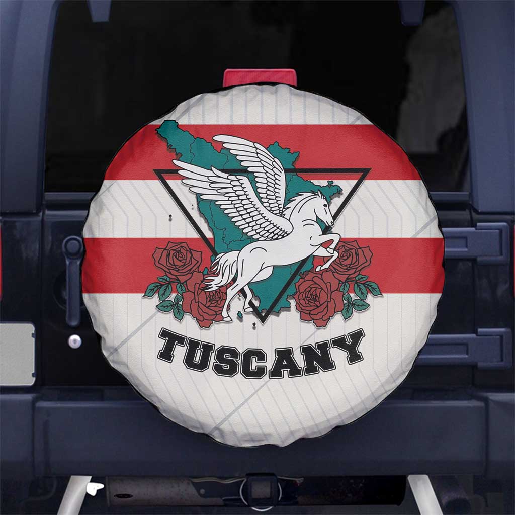 Italy Tuscany Spare Tire Cover Pegasus With Map Style LT19