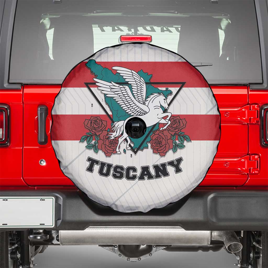 Italy Tuscany Spare Tire Cover Pegasus With Map Style LT19