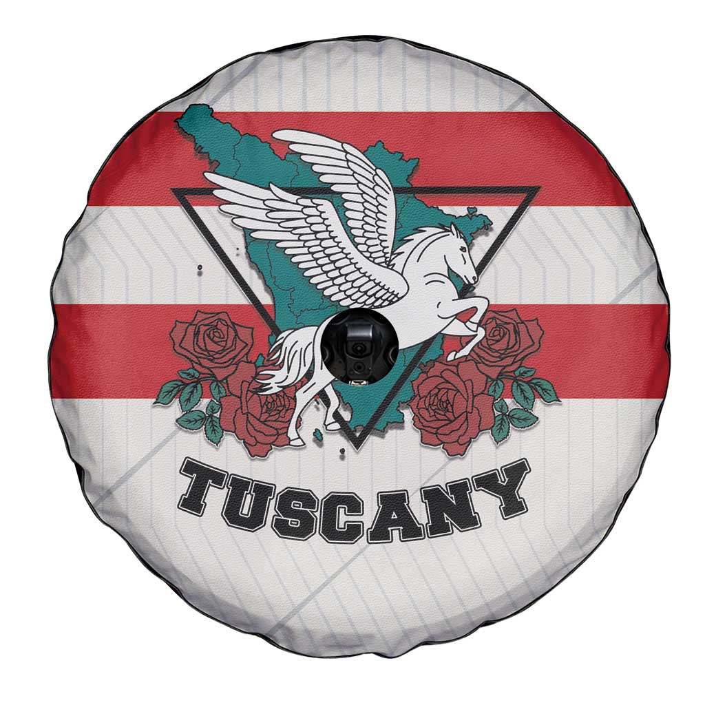 Italy Tuscany Spare Tire Cover Pegasus With Map Style LT19