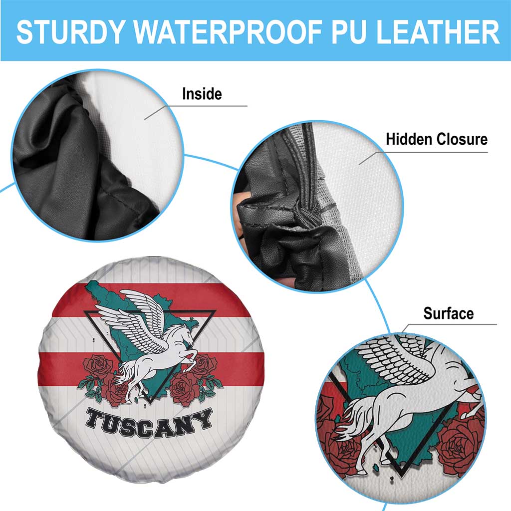 Italy Tuscany Spare Tire Cover Pegasus With Map Style LT19