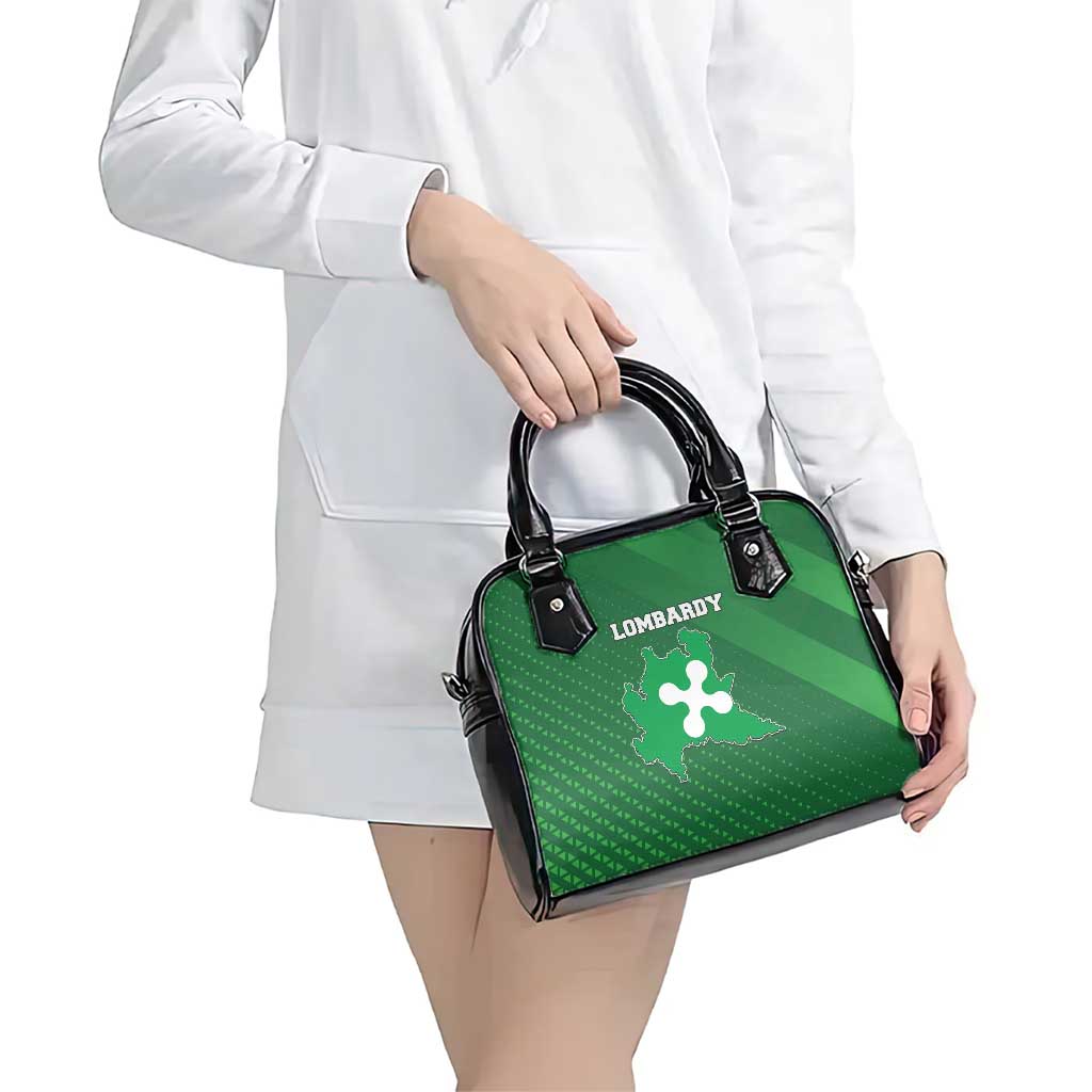 Italy Lombardy Shoulder Handbag Map With Flag Style LT19