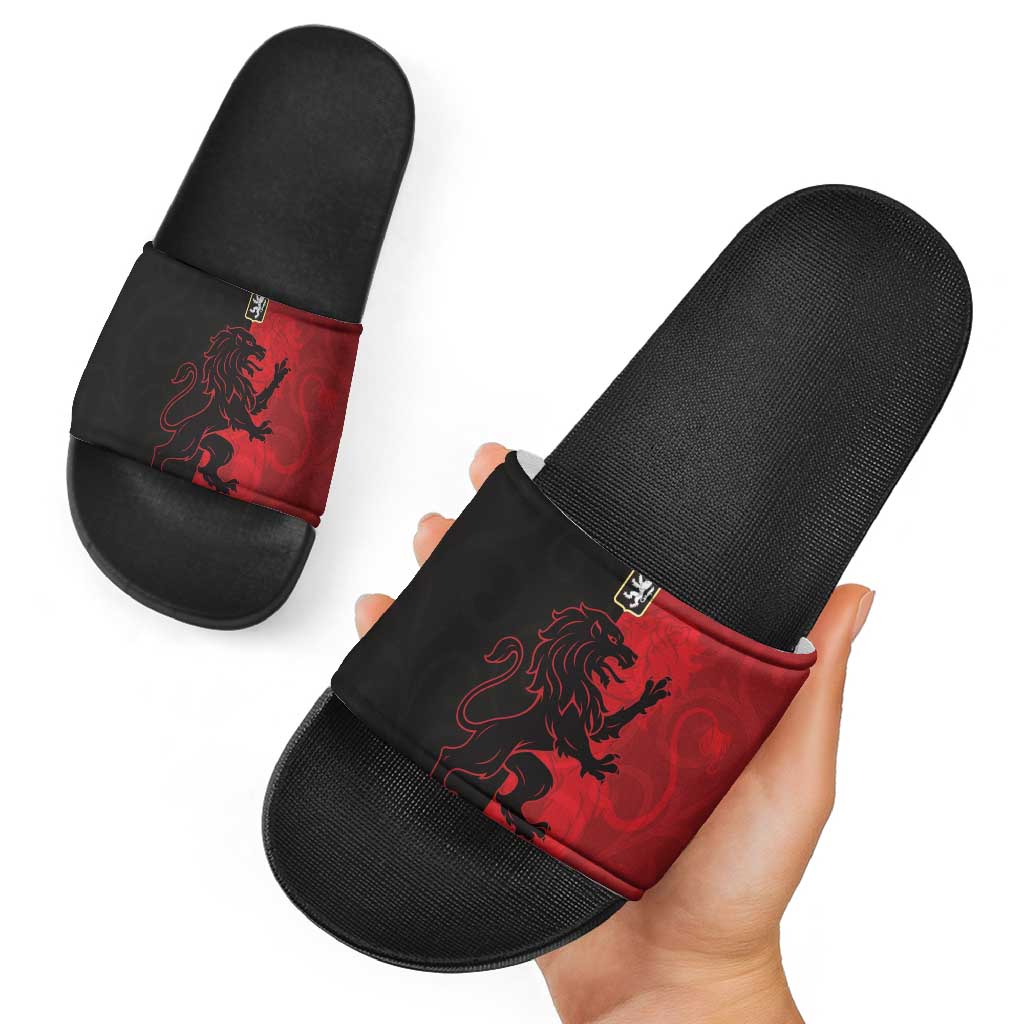 Italy Aosta Valley Slide Sandals Emblem With Flag Style LT19