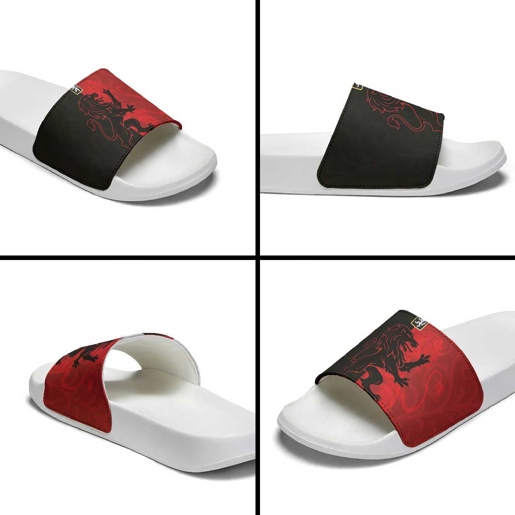 Italy Aosta Valley Slide Sandals Emblem With Flag Style LT19