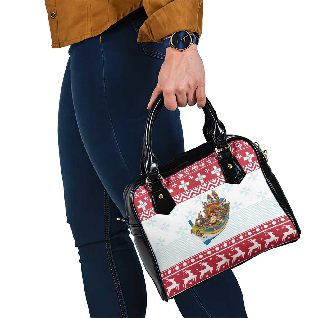Malta Christmas Shoulder Handbag Presepju Nativity Scene on Luzzu Boat LT19