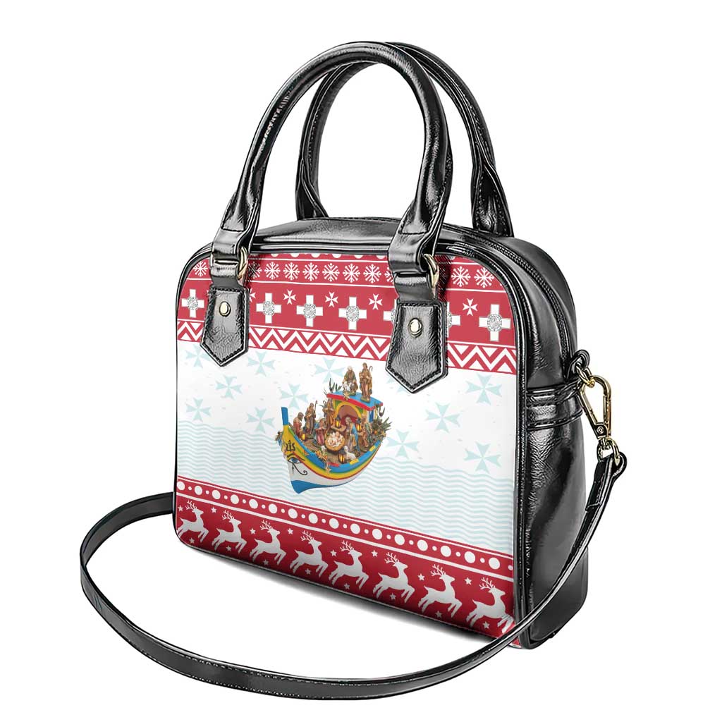 Malta Christmas Shoulder Handbag Presepju Nativity Scene on Luzzu Boat LT19