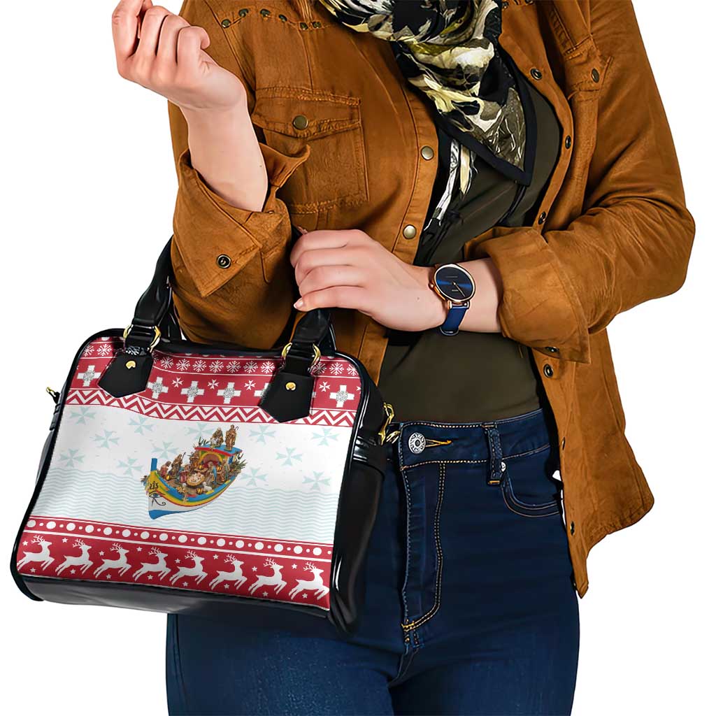 Malta Christmas Shoulder Handbag Presepju Nativity Scene on Luzzu Boat LT19
