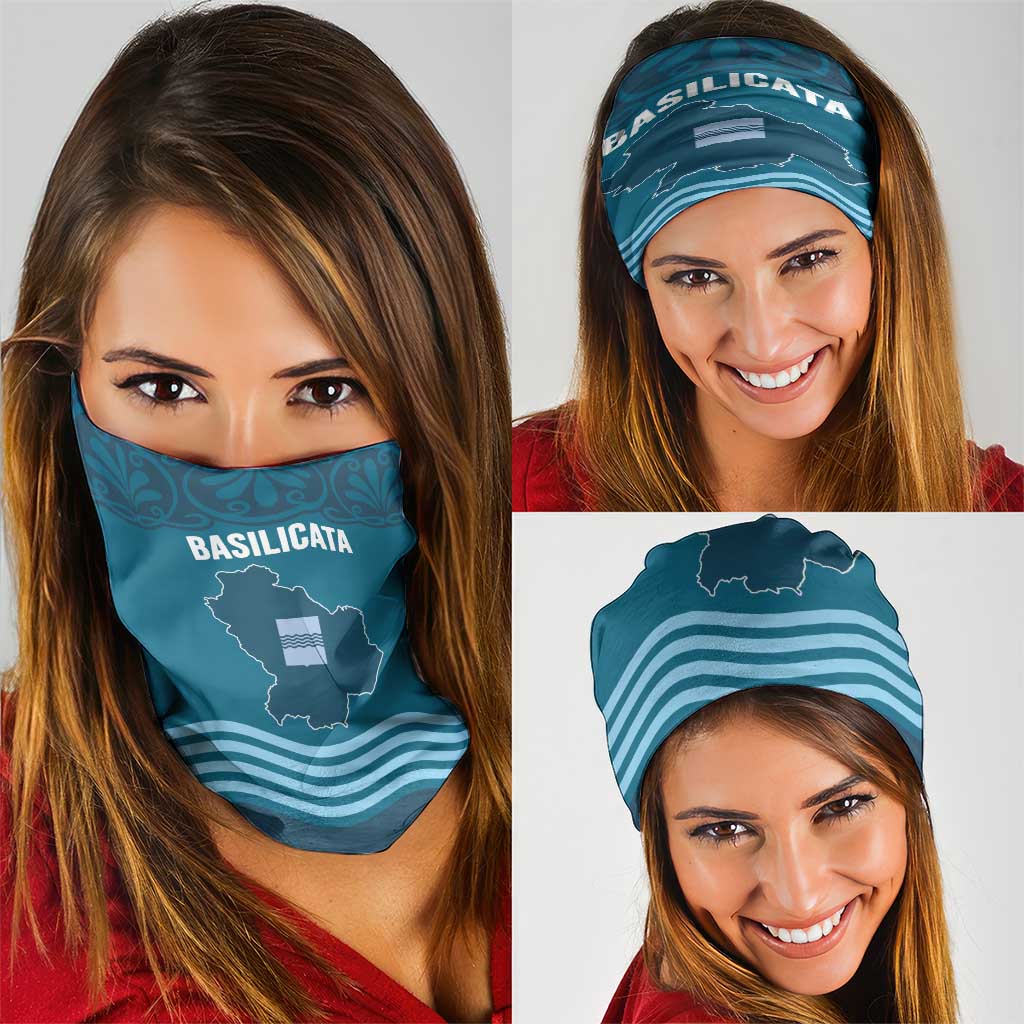 Italy Basilicata Neck Gaiter Map With Flag Style LT19