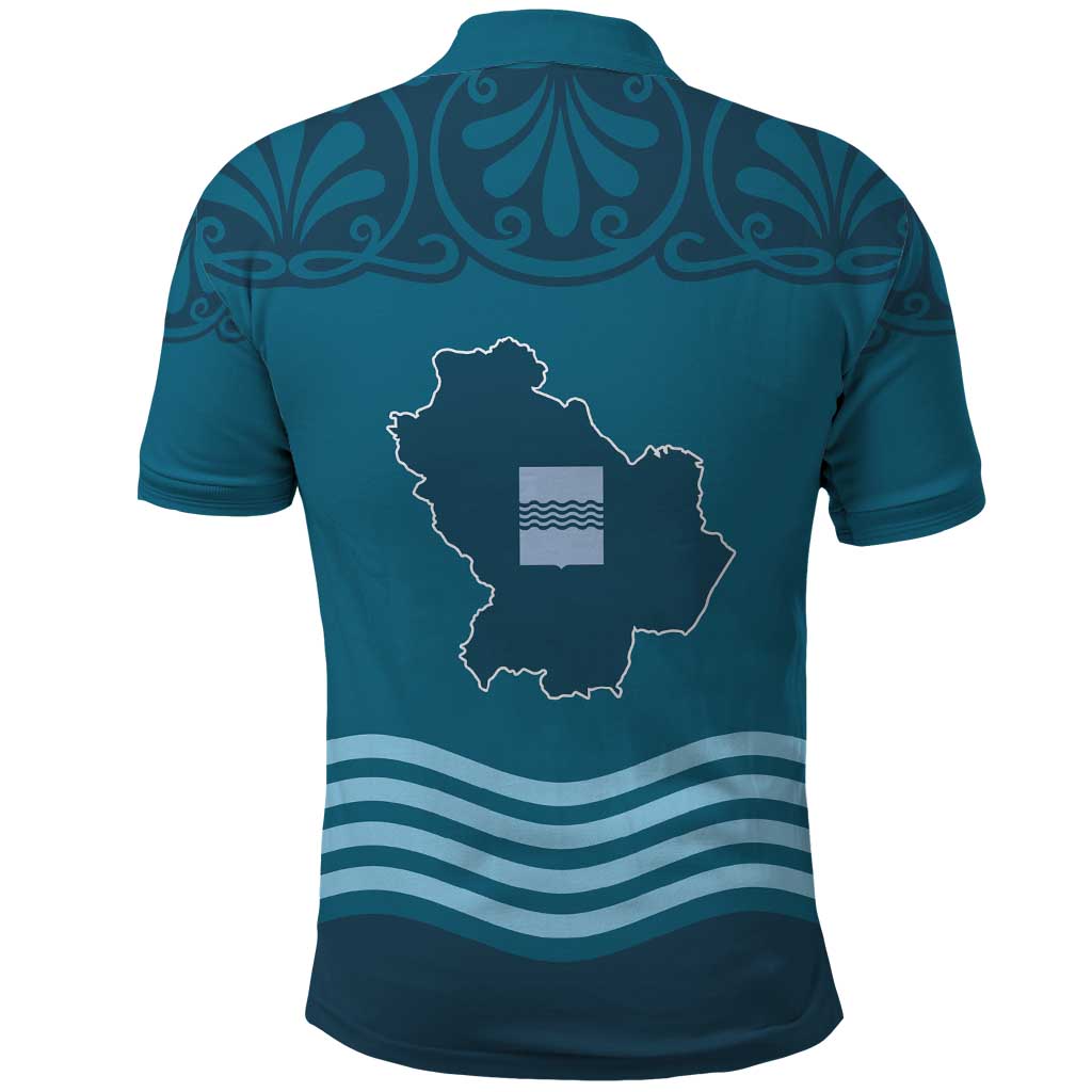 Italy Basilicata Polo Shirt Map With Flag Style LT19