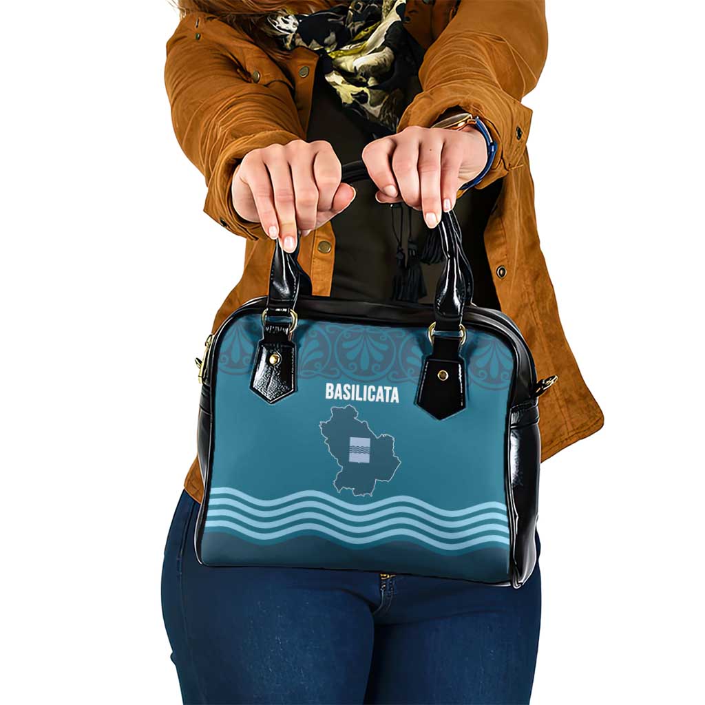 Italy Basilicata Shoulder Handbag Map With Flag Style LT19