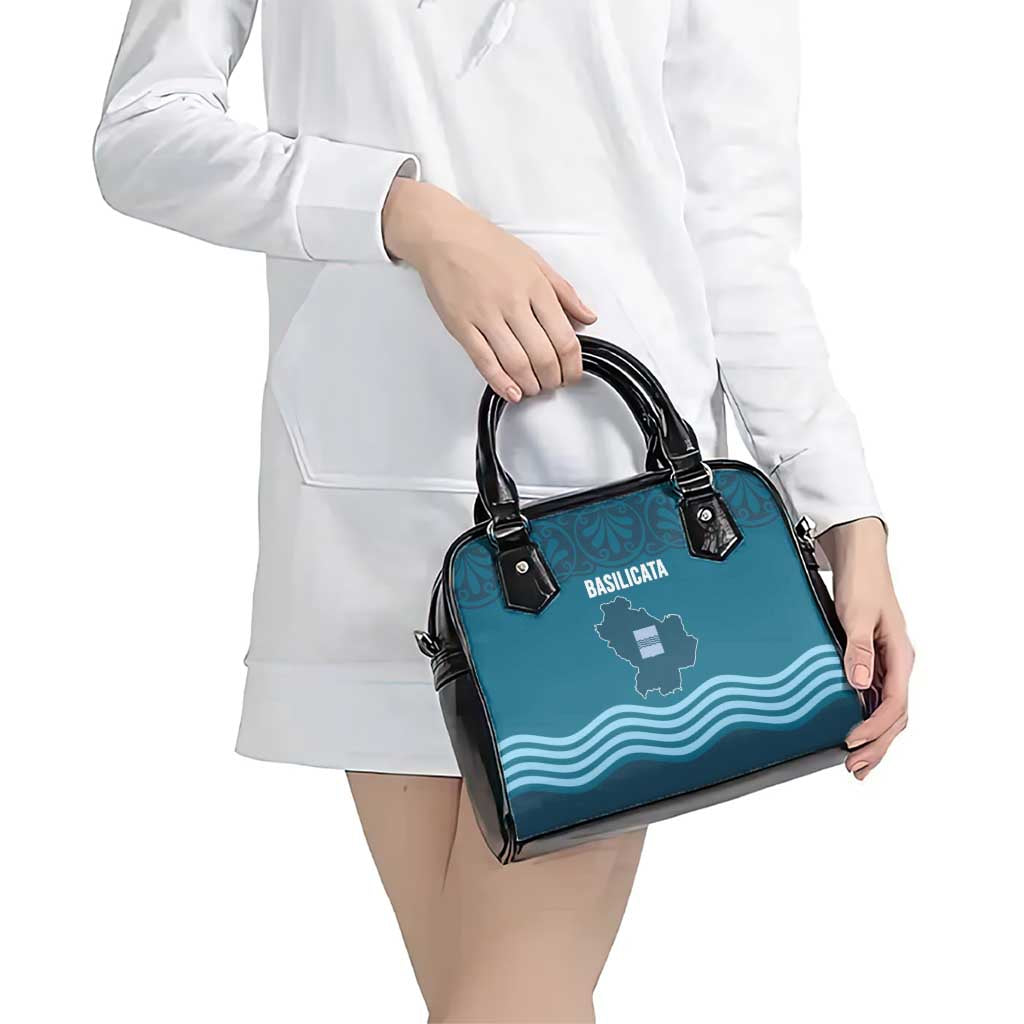 Italy Basilicata Shoulder Handbag Map With Flag Style LT19