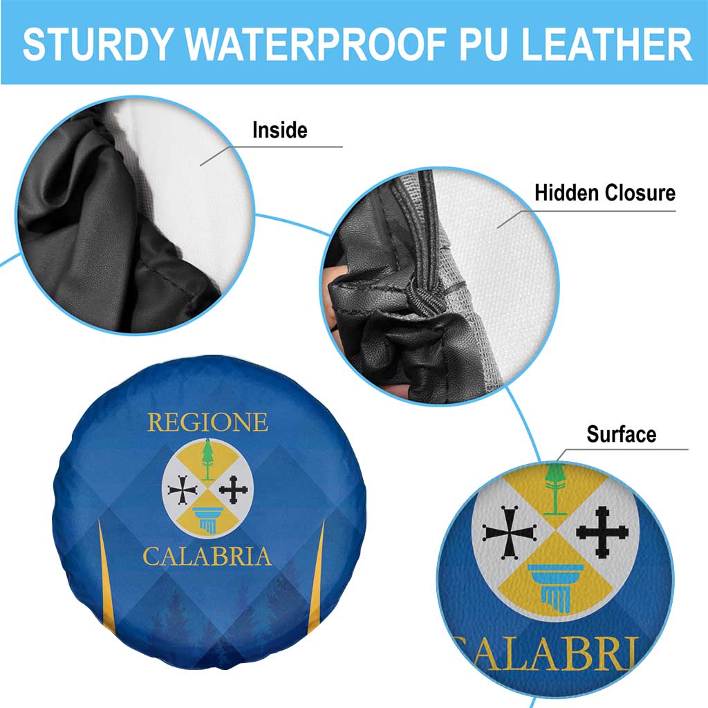Italy Calabria Spare Tire Cover Flag Style LT19