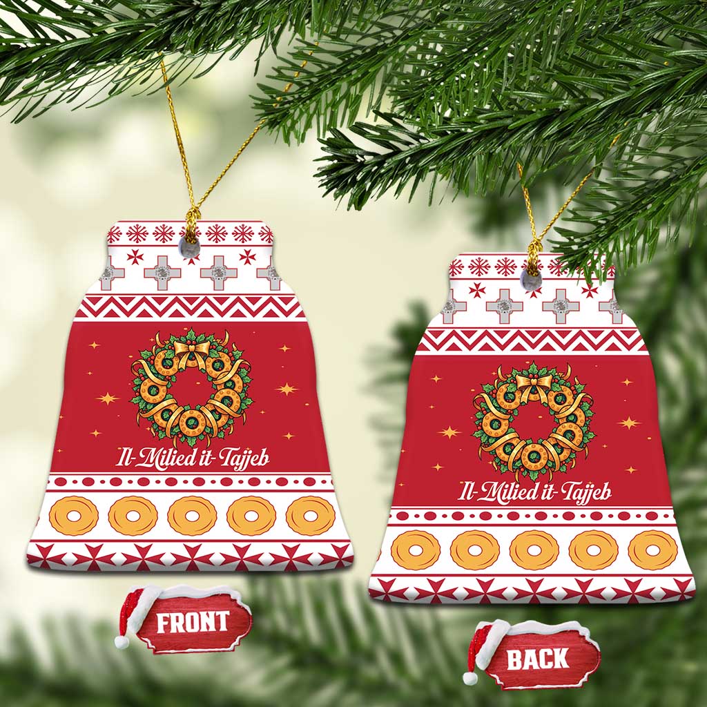 Malta Christmas Ceramic Ornament Maltese Honey Rings LT19