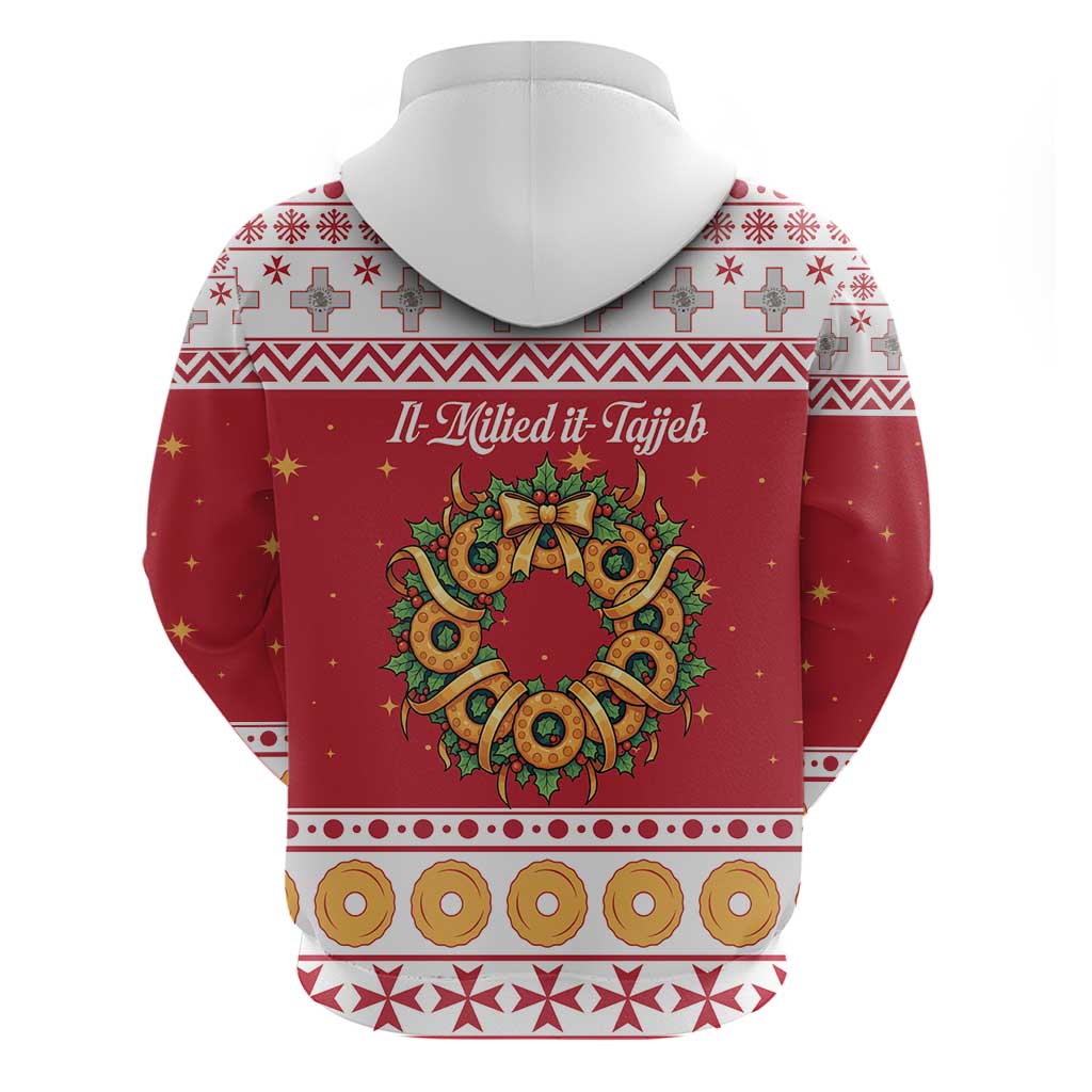 Malta Christmas Hoodie Maltese Honey Rings LT19