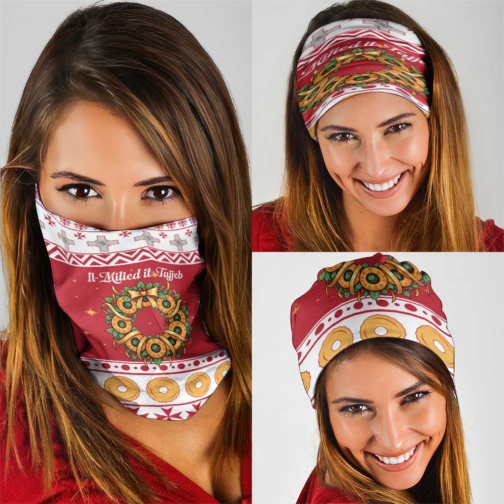 Malta Christmas Neck Gaiter Maltese Honey Rings LT19
