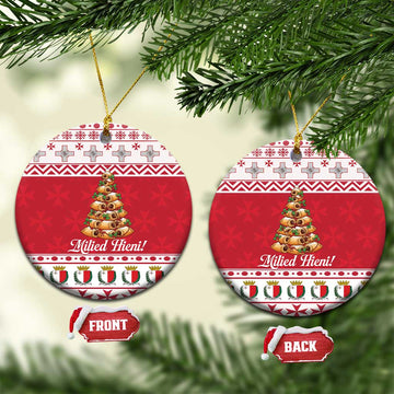 Traditional Maltese Imqaret Pastry Ceramic Ornament Malta Imqaret Christmas Tree LT19