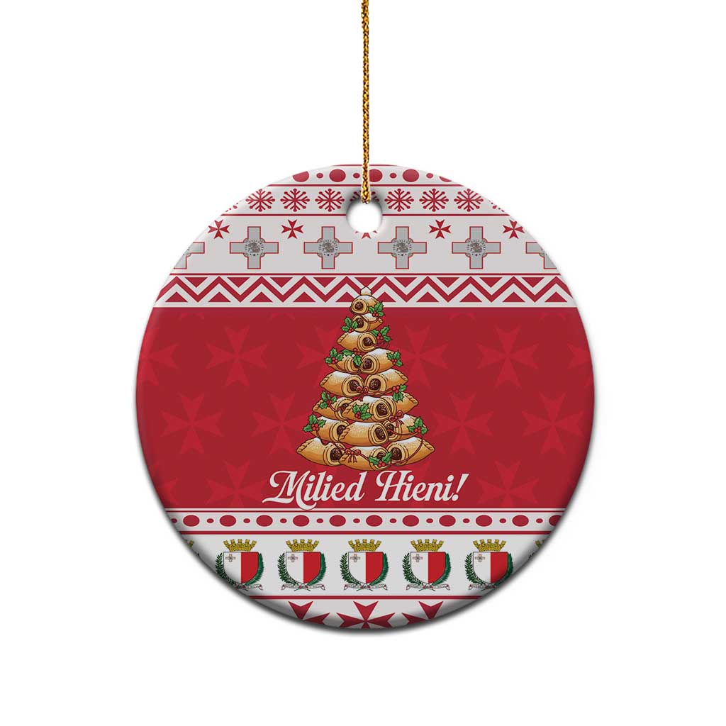 Traditional Maltese Imqaret Pastry Ceramic Ornament Malta Imqaret Christmas Tree LT19