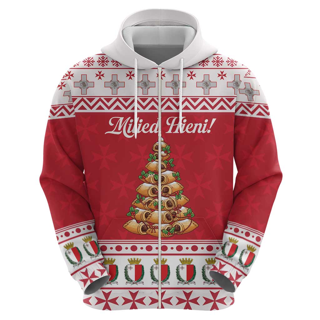 Traditional Maltese Imqaret Pastry Hoodie Malta Imqaret Christmas Tree LT19