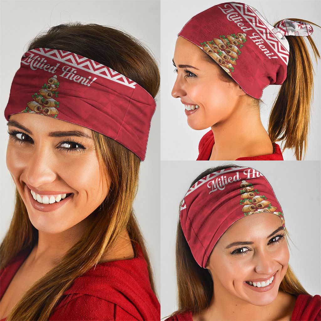 Traditional Maltese Imqaret Pastry Neck Gaiter Malta Imqaret Christmas Tree LT19