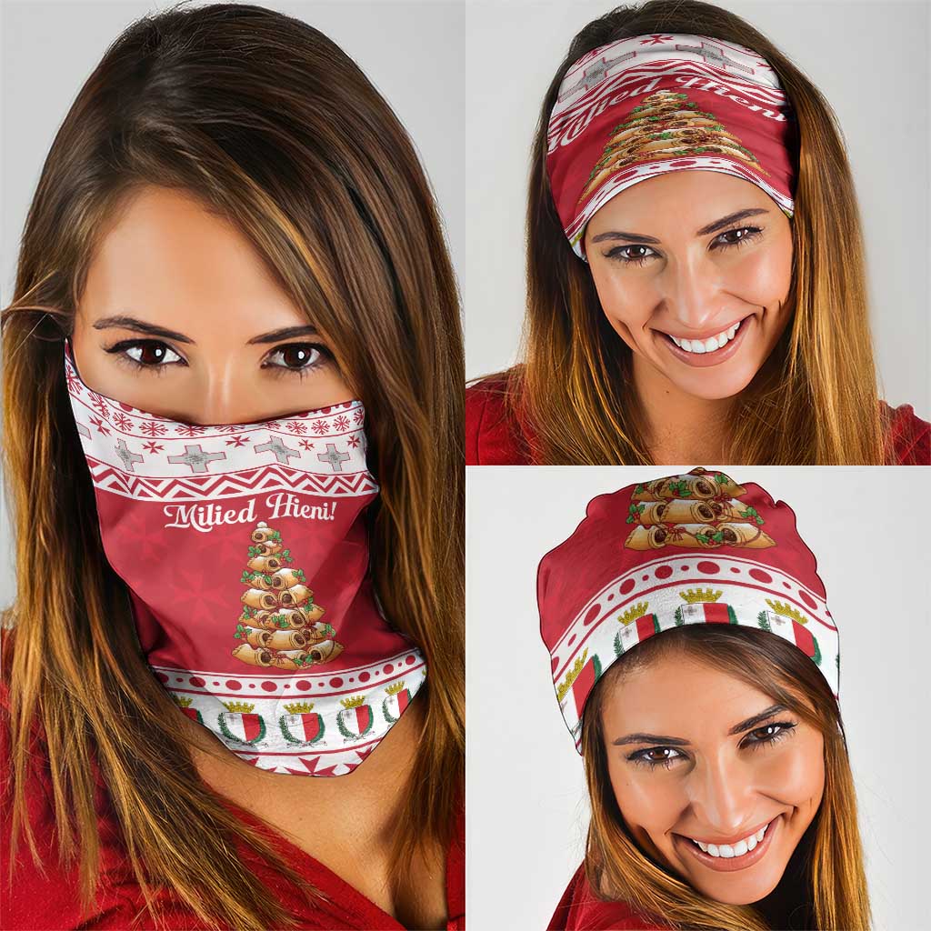 Traditional Maltese Imqaret Pastry Neck Gaiter Malta Imqaret Christmas Tree LT19