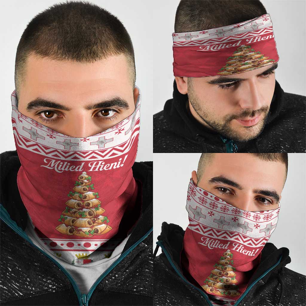Traditional Maltese Imqaret Pastry Neck Gaiter Malta Imqaret Christmas Tree LT19