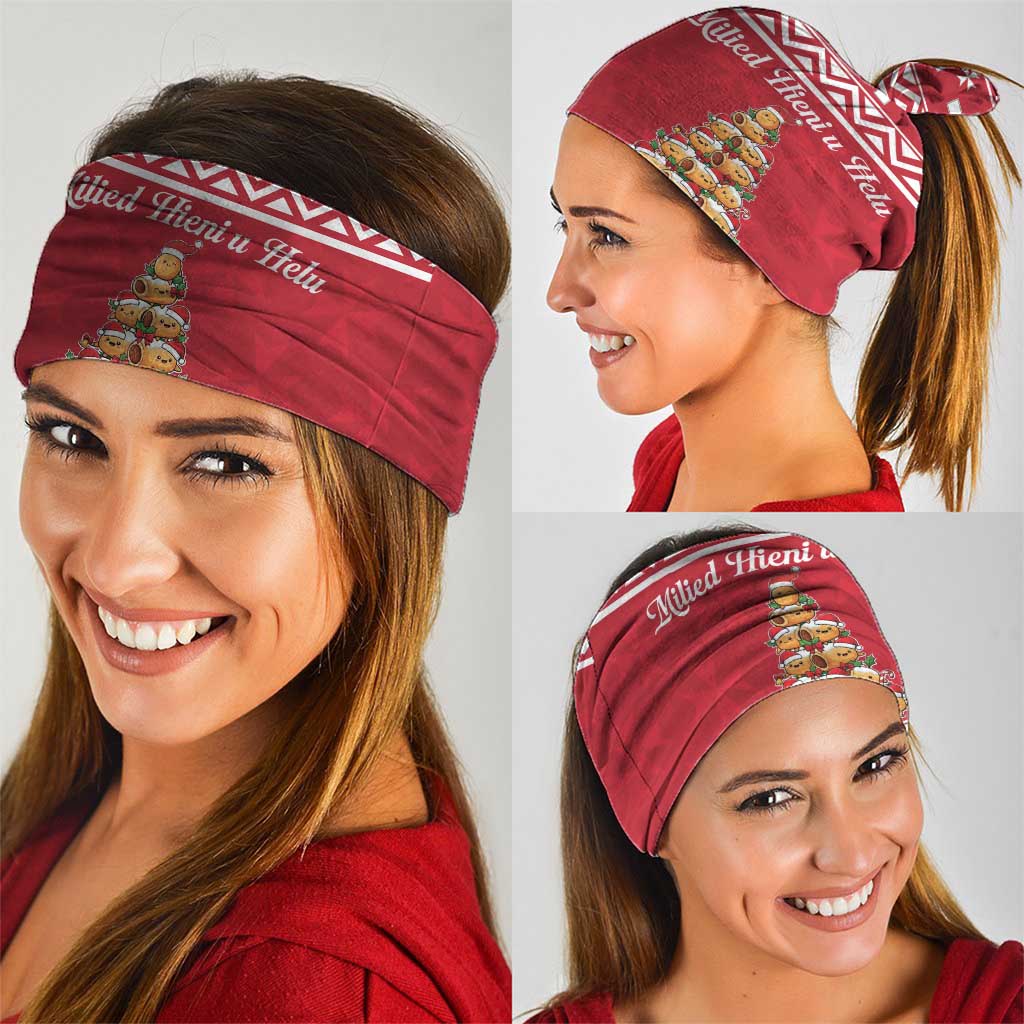 Cute Maltese Imqaret Pastry Christmas Neck Gaiter Christmas Joy in Malta LT19