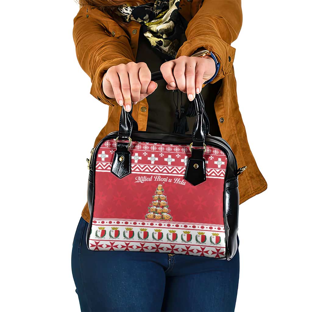 Cute Maltese Imqaret Pastry Christmas Shoulder Handbag Christmas Joy in Malta LT19