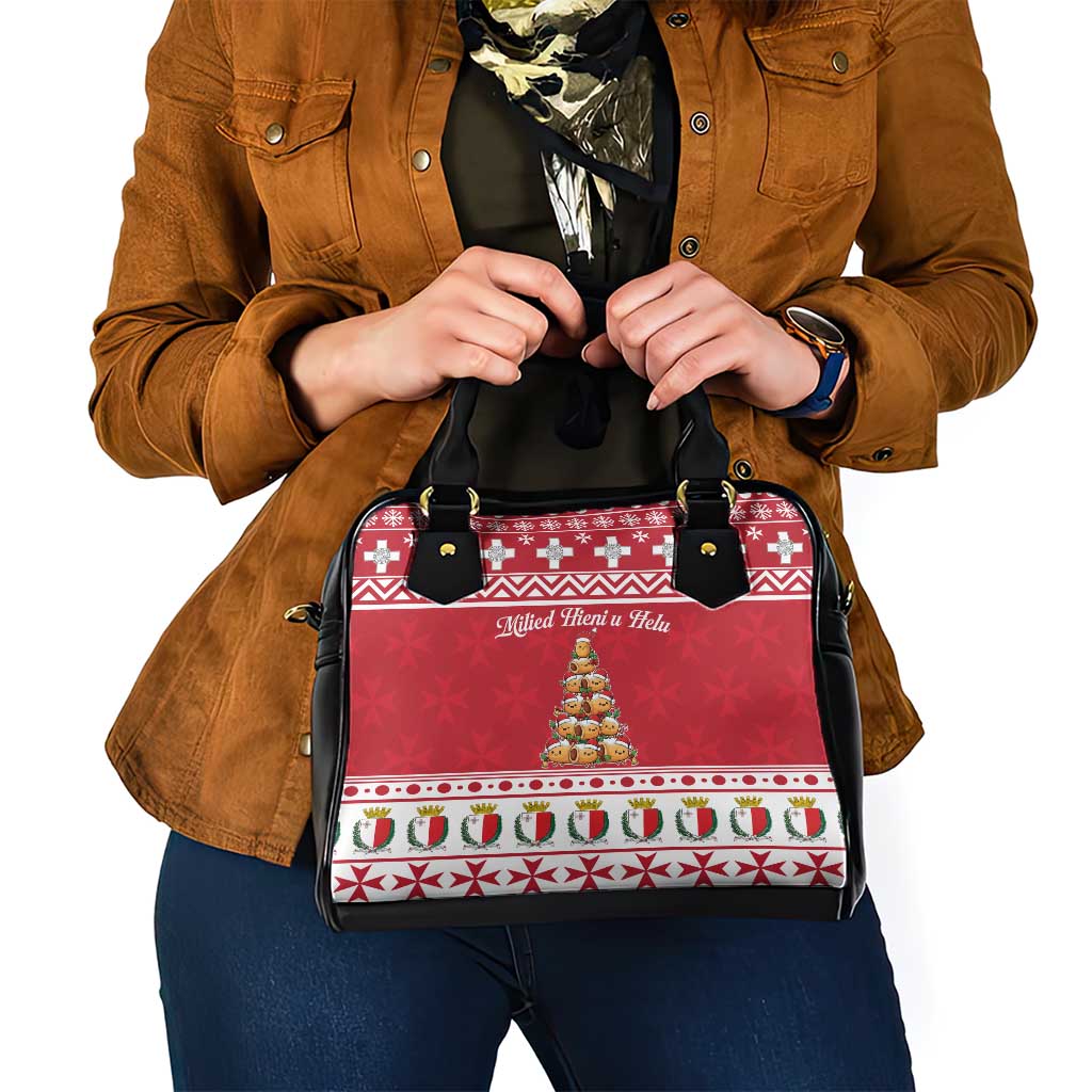 Cute Maltese Imqaret Pastry Christmas Shoulder Handbag Christmas Joy in Malta LT19