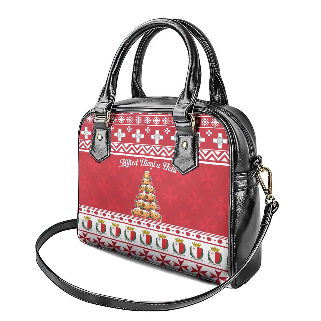 Cute Maltese Imqaret Pastry Christmas Shoulder Handbag Christmas Joy in Malta LT19