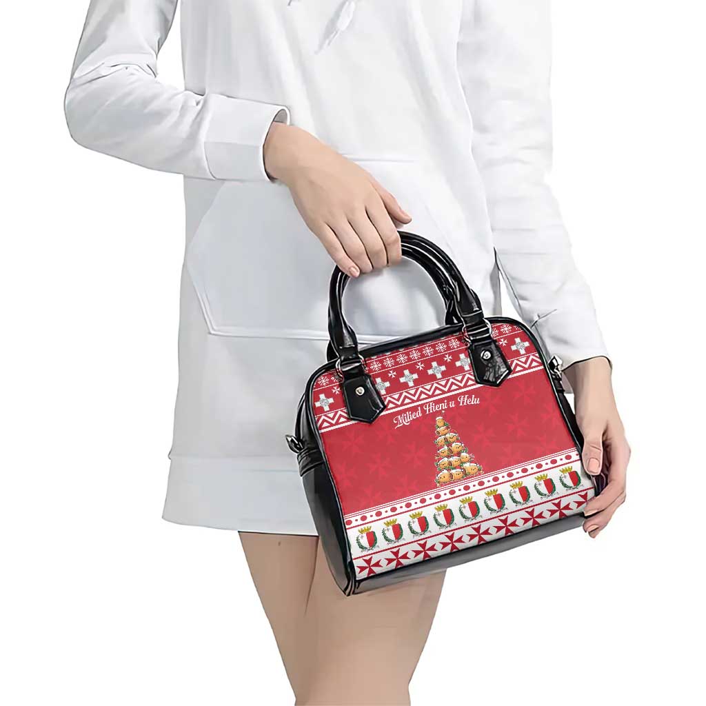 Cute Maltese Imqaret Pastry Christmas Shoulder Handbag Christmas Joy in Malta LT19