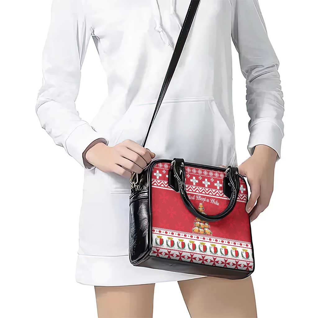 Cute Maltese Imqaret Pastry Christmas Shoulder Handbag Christmas Joy in Malta LT19