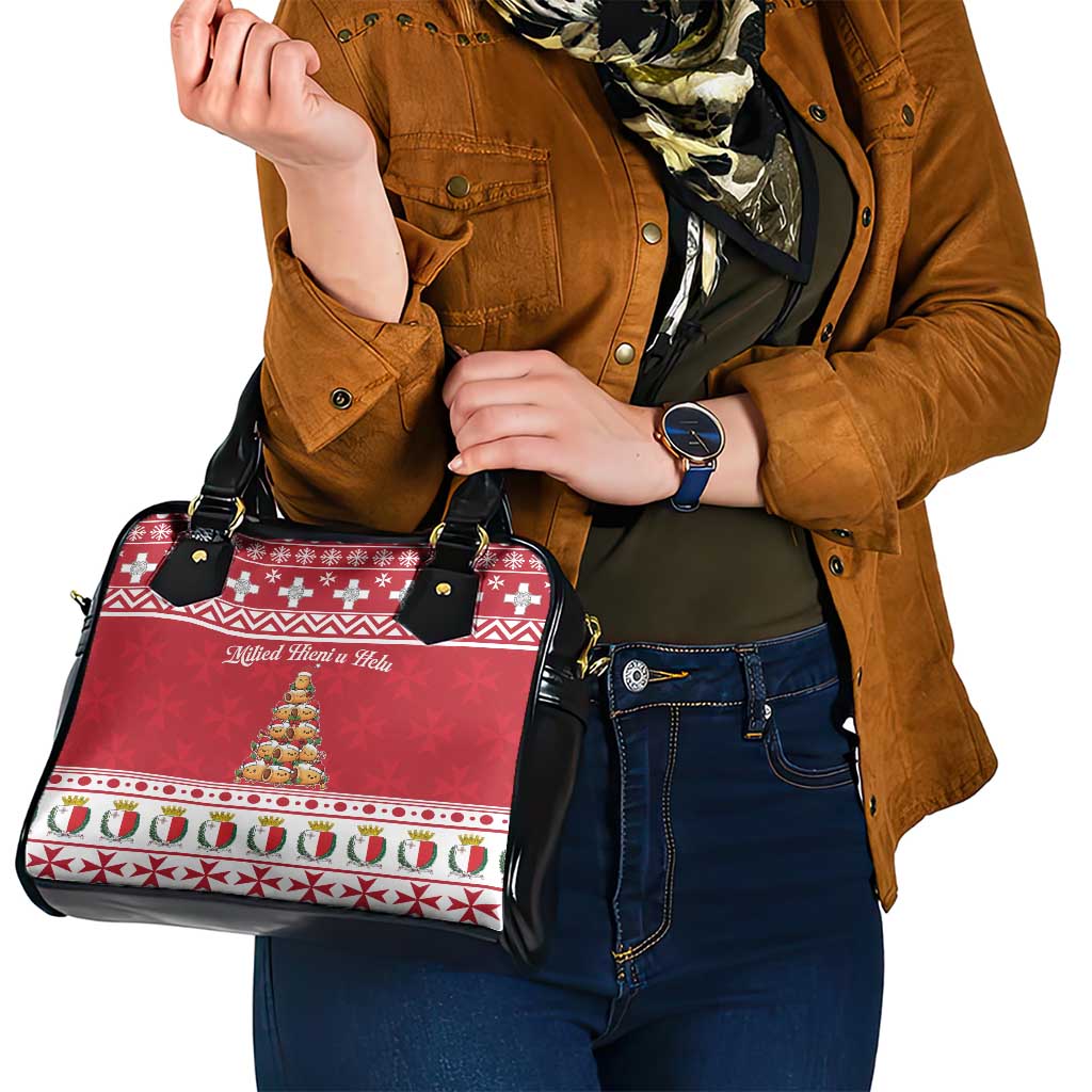 Cute Maltese Imqaret Pastry Christmas Shoulder Handbag Christmas Joy in Malta LT19