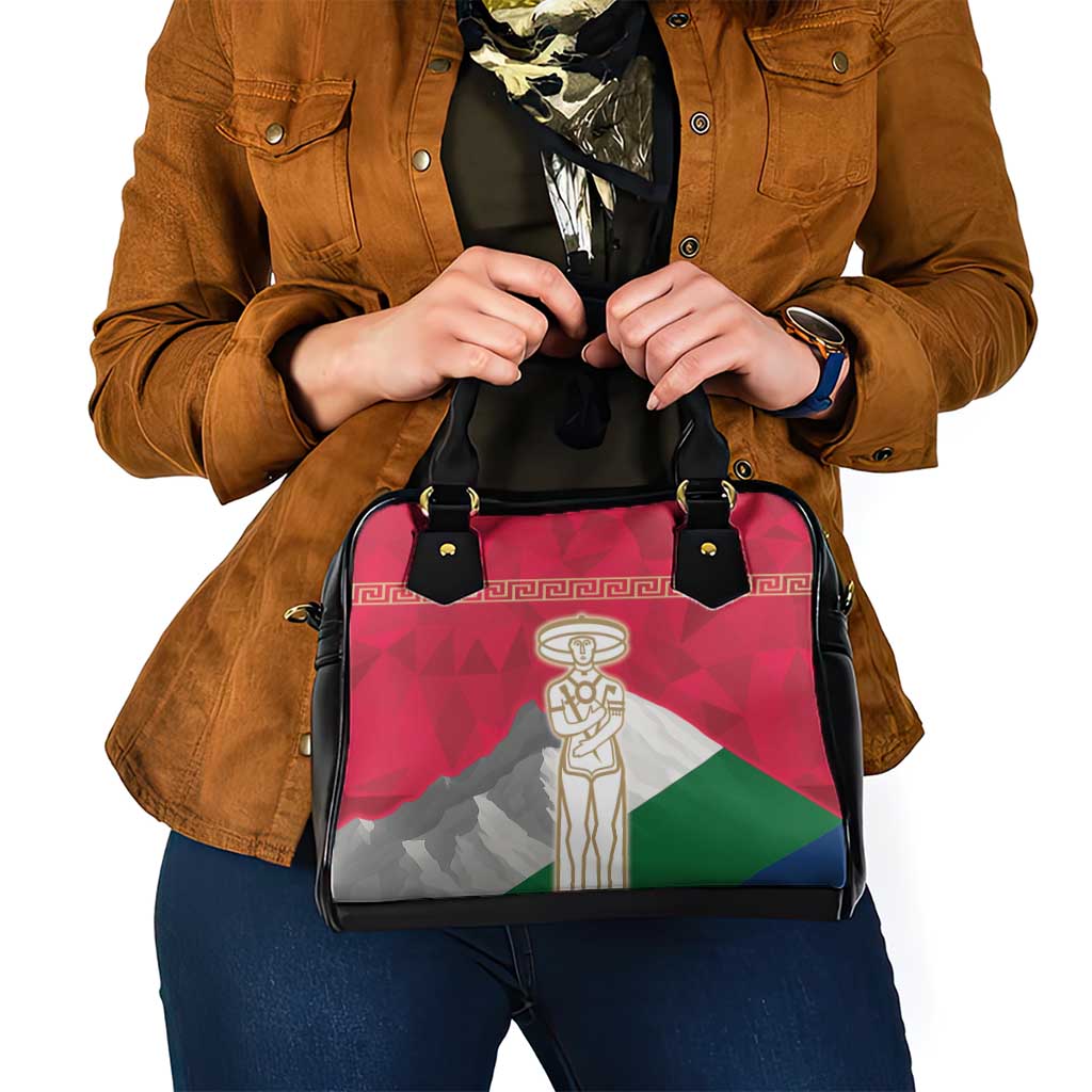 Italy Abruzzo Shoulder Handbag Emblem With Flag Style LT19