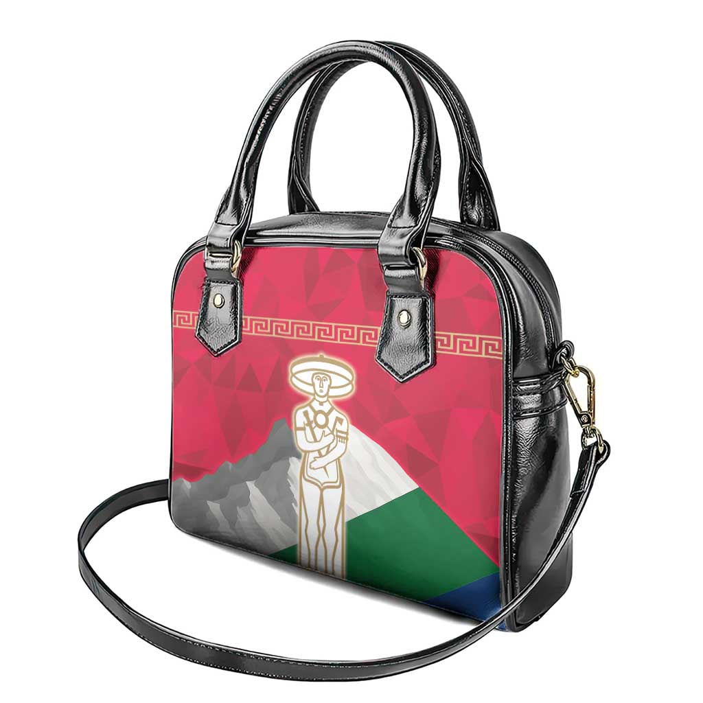 Italy Abruzzo Shoulder Handbag Emblem With Flag Style LT19
