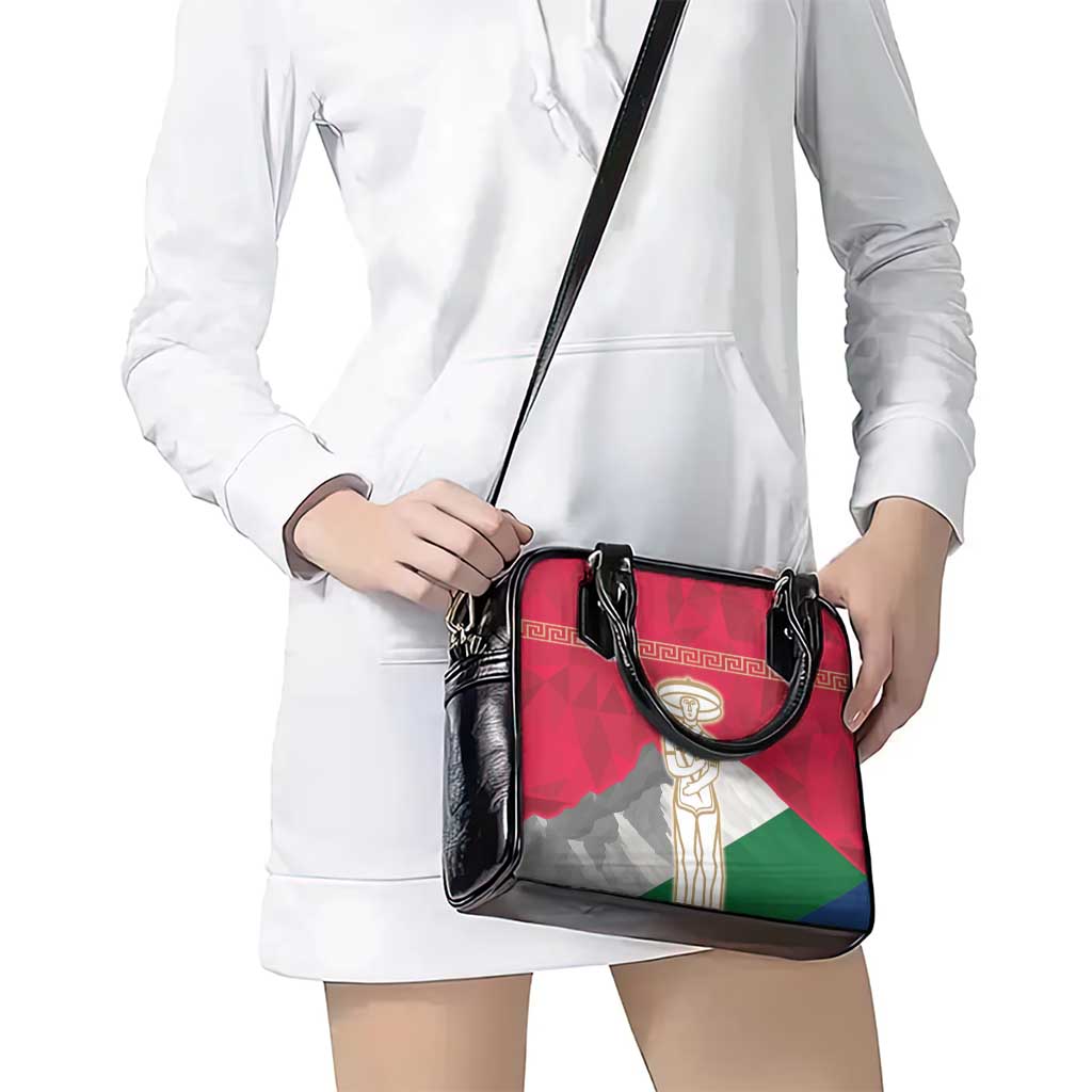Italy Abruzzo Shoulder Handbag Emblem With Flag Style LT19