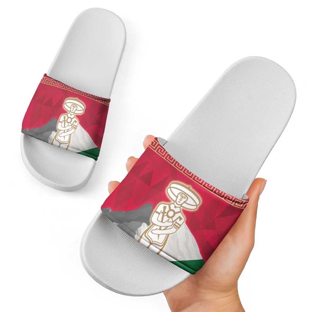 Italy Abruzzo Slide Sandals Emblem With Flag Style LT19