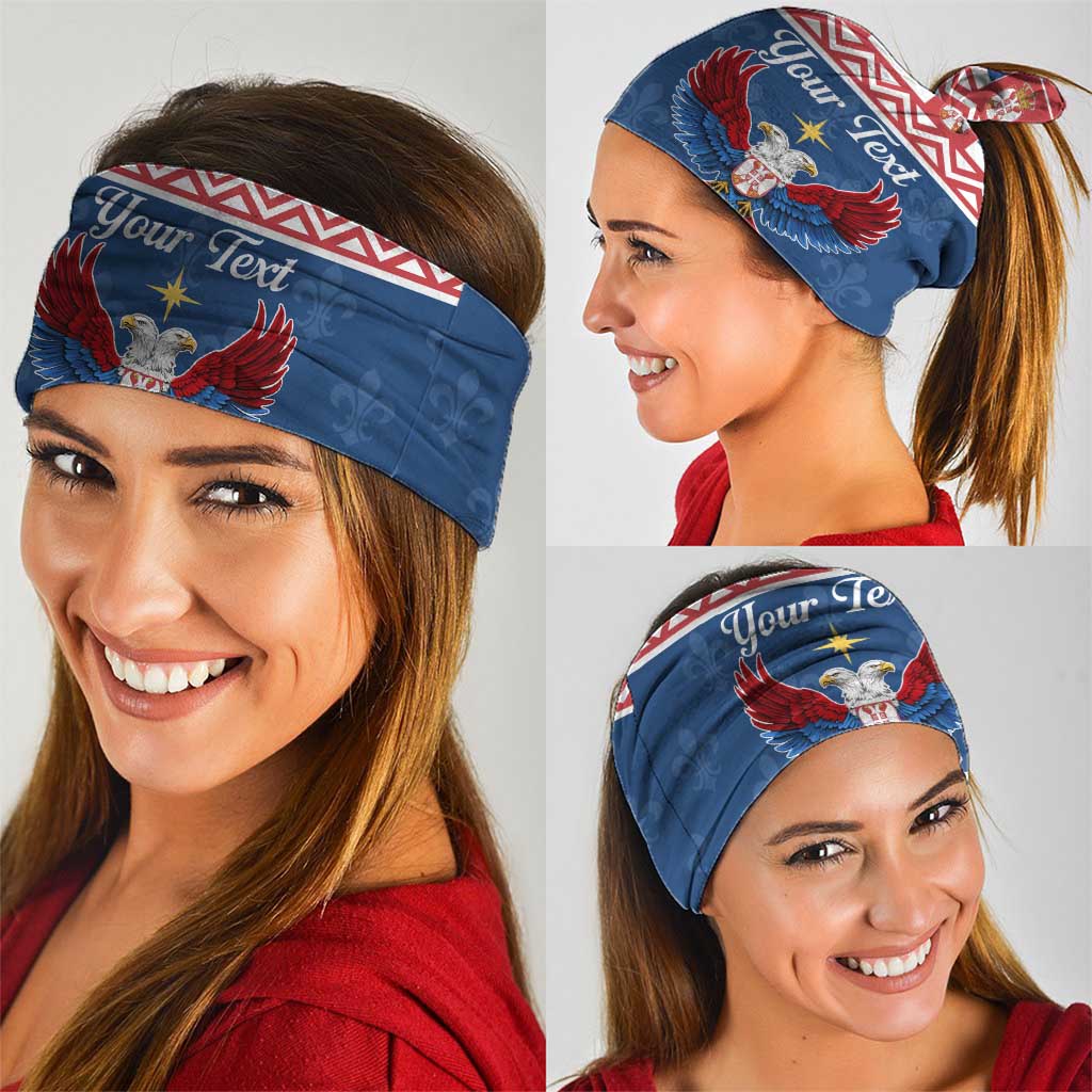 Personalized Serbia Christmas Eagle Neck Gaiter Srecan Bozic Tee LT19