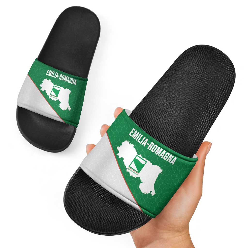 Italy Emilia-Romagna Slide Sandals Map With Flag Style LT19