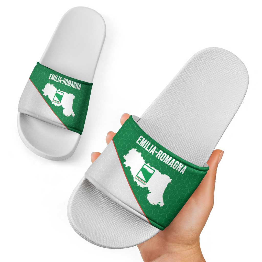 Italy Emilia-Romagna Slide Sandals Map With Flag Style LT19