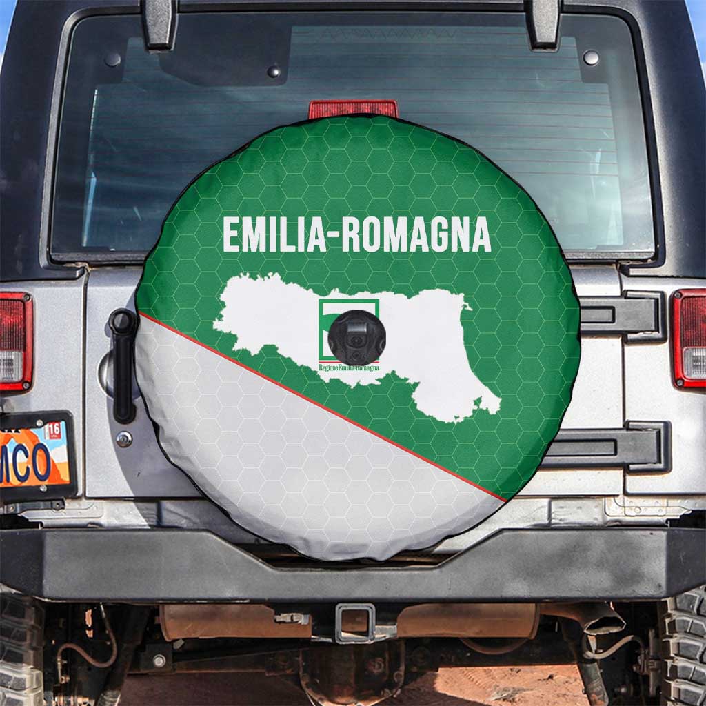 Italy Emilia-Romagna Spare Tire Cover Map With Flag Style LT19