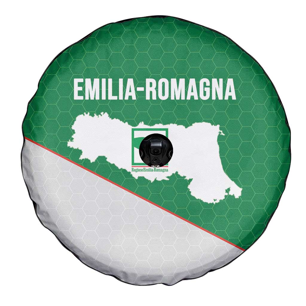 Italy Emilia-Romagna Spare Tire Cover Map With Flag Style LT19