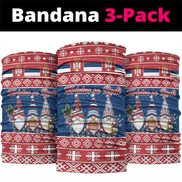 Serbia Christmas Neck Gaiter Hristos Se Rodi Gnome LT19