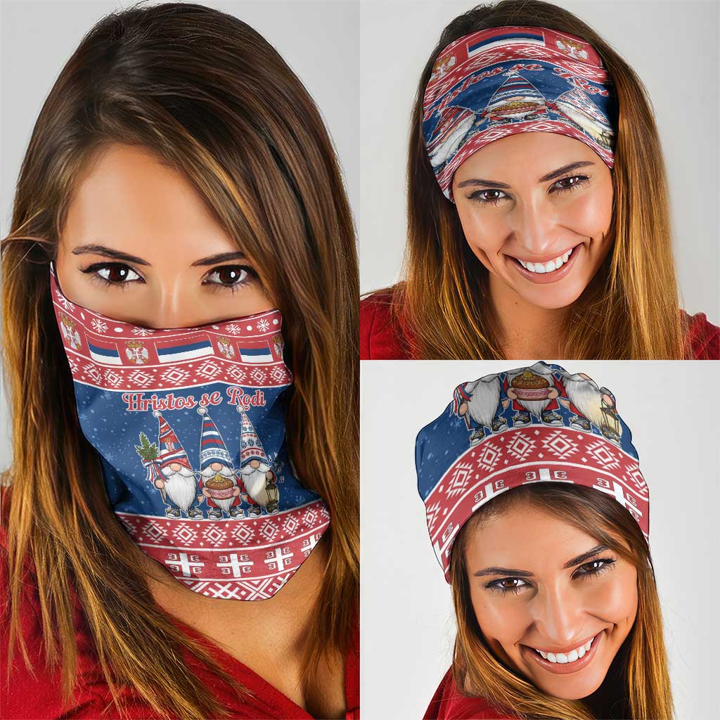 Serbia Christmas Neck Gaiter Hristos Se Rodi Gnome LT19