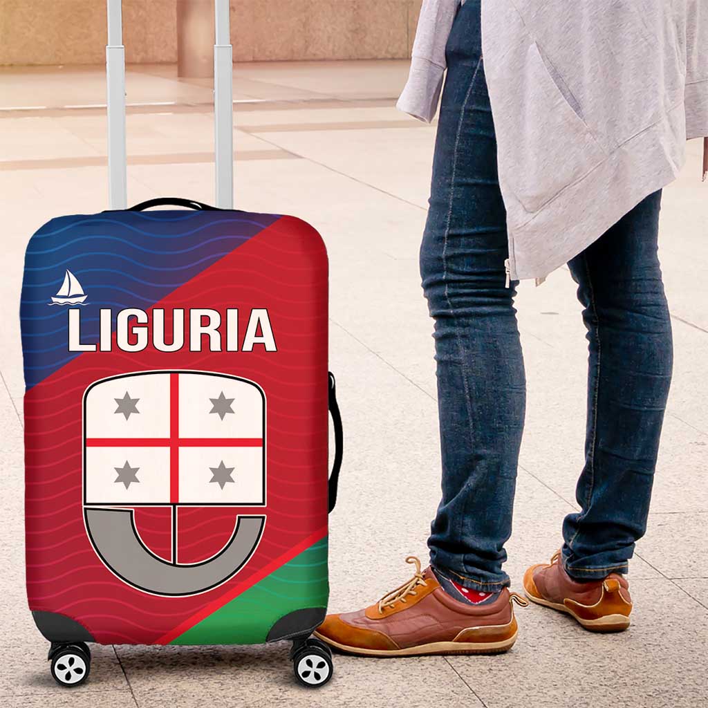 Italy Liguria Luggage Cover Emblem With Flag Style LT19