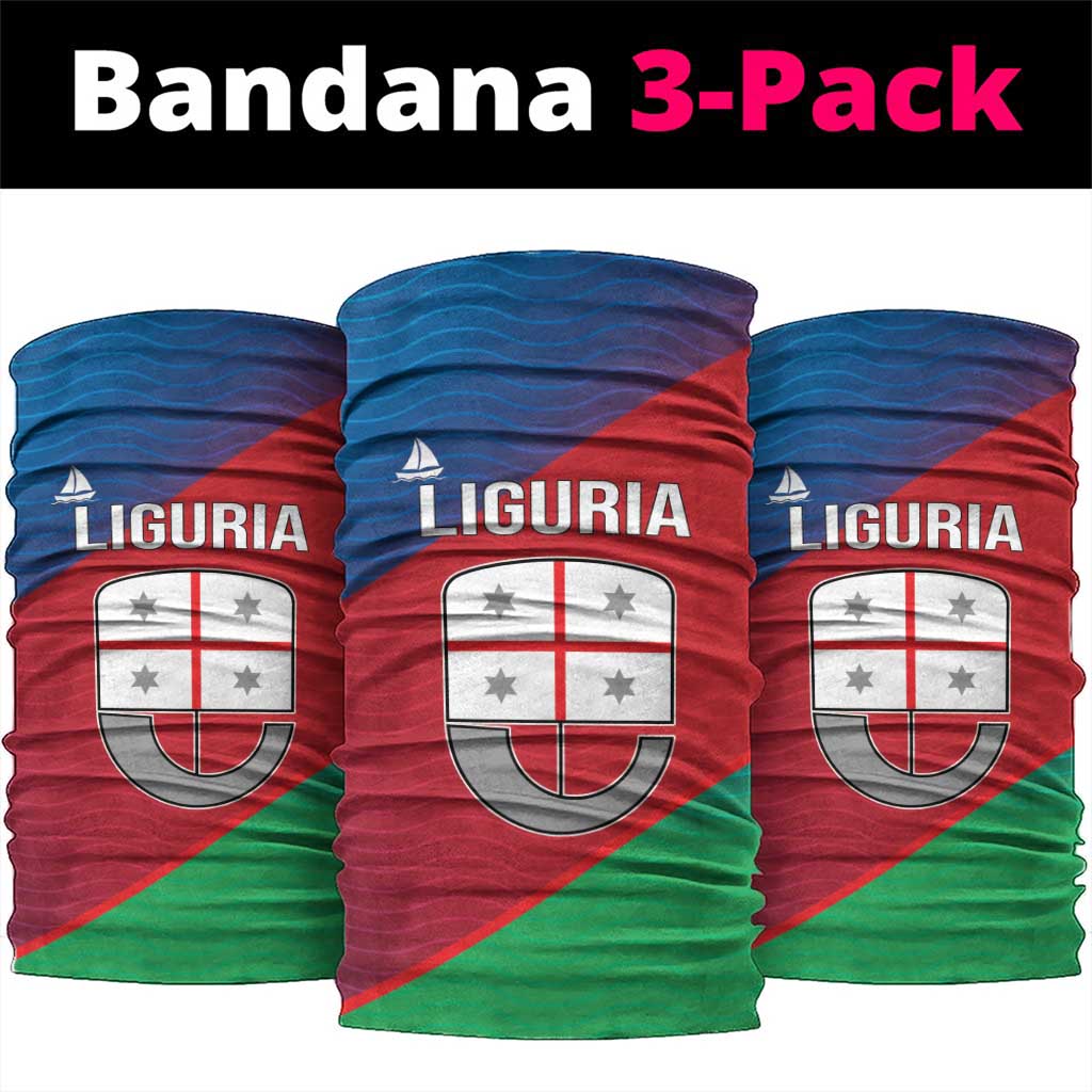 Italy Liguria Neck Gaiter Emblem With Flag Style LT19